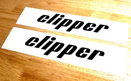Clipper concrete saw decals - clipper,