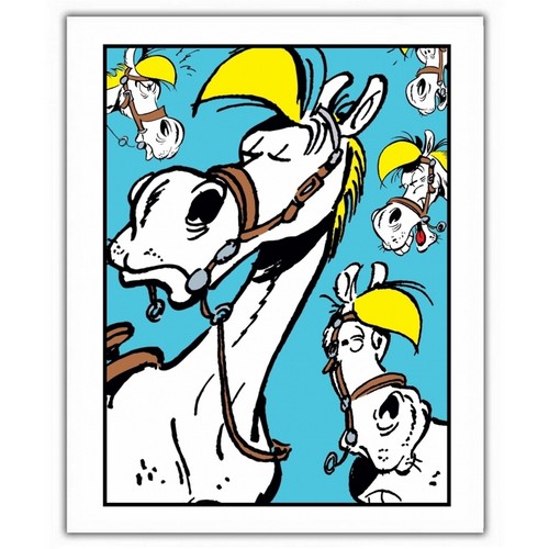 Lucky luke offset poster - lucky,