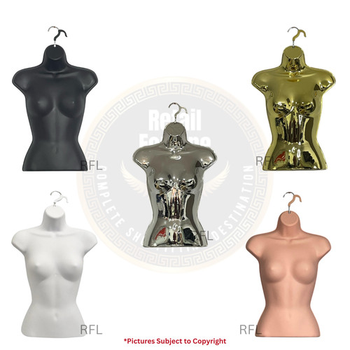 New half hanging female - half,