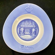 VTG ROYAL COPENHAGEN CARLSBERG BREWERY DISH TRAY 6.8" ELEPHANTS BEER c1963 vg