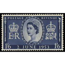 Queen Elizabeth II England UK Coronation Stamp 1953 XL Huge Art Poster Print