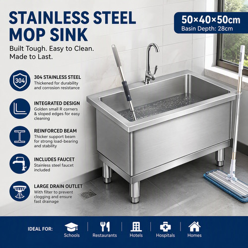 304 stainless steel mop - 304, sink