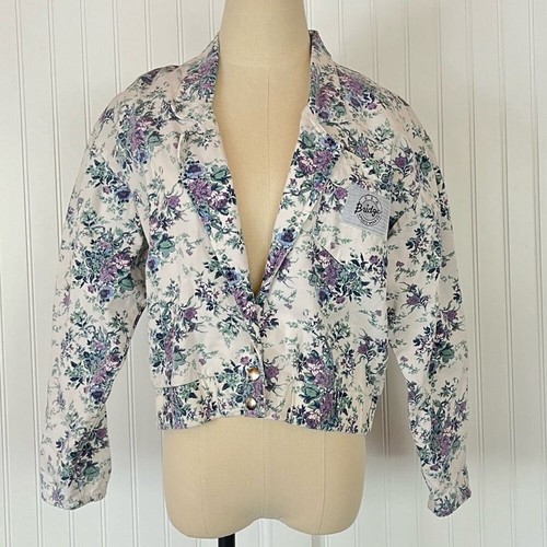 Vintage 90s floral denim - 90s,