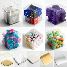 Clear Cube Favour Box PVC