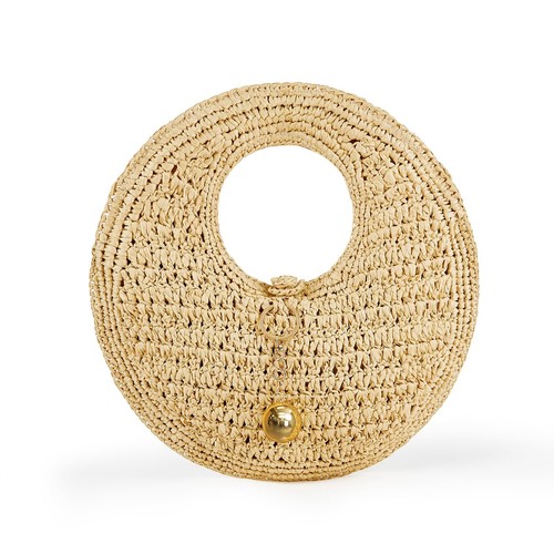 Philomena woven straw beach - woven,