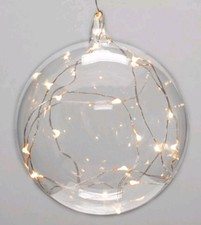 4 x 10CM Hanging Glass Sphere