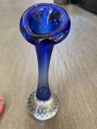 Blue art glass - art,