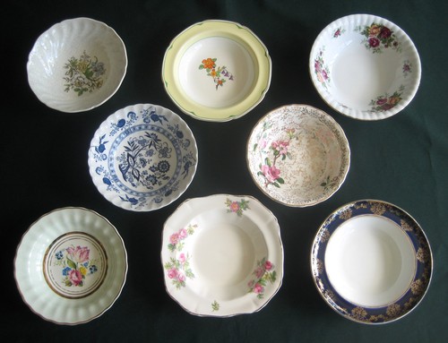 Mismatched vintage china - 8,