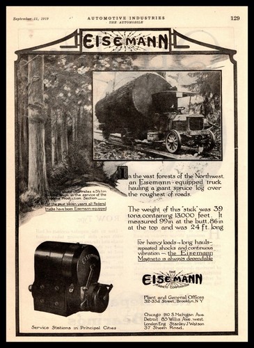 1919 eisemann magneto equipped - eisemann,