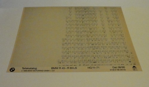 Microfiche spare parts catalog - spare,
