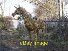 Photo 6x4 Horse made with willow Chester This life size sculpture has be c2008