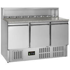 PREP COUNTER GRANITE TOP CATERING FRIDGE 3 DOORS UNDERSTORAGE GP93  NEXT DAY DEL