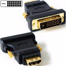 DVI-D Male to HDMI Female Converter Adapter Video Monitor Laptop/PC