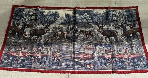 Vintage woven deer - woven,