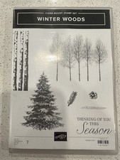 Stampin' Up! Winter Woods Stamp Set And In The Woods Framelits Dies Bundle