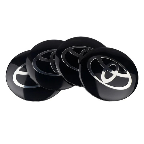 Car wheel center - 4x, caps