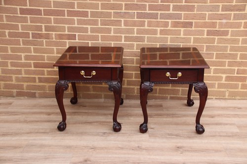 Pair mahogany queen - pair,