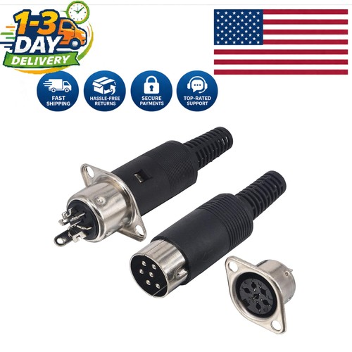 Pin din male - 6, plug