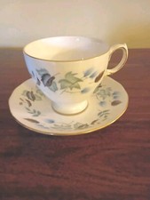 Colclough China Linden Tea Cup and Saucer Excellent Condition 