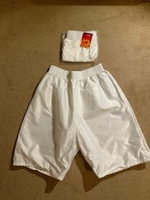 Retro Knee Length Nylon silky shiny gym / football / workout shorts XL Glanz