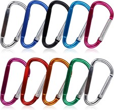 10 x Carabiner D Ring Clip