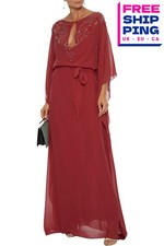 RRP€2630 ROBERTO CAVALLI Silk Kaftan Maxi Dress IT40 US4 UK8 S Made in Italy