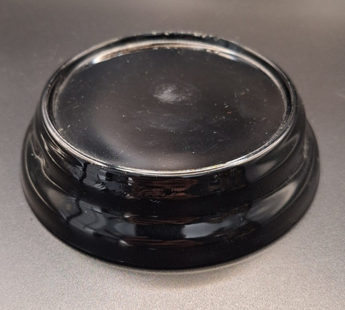 Antique art deco black glass - deco,