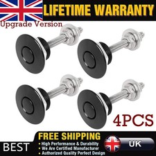 4pcs Black Push Button Quick Release Car Bumper Hood Pin Bonnet Lock Latch Clip