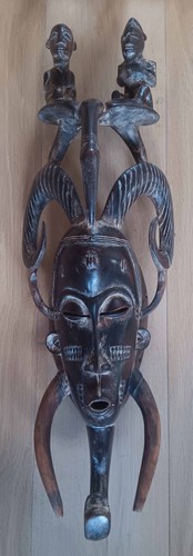 Vintage carved wooden african - vintage,