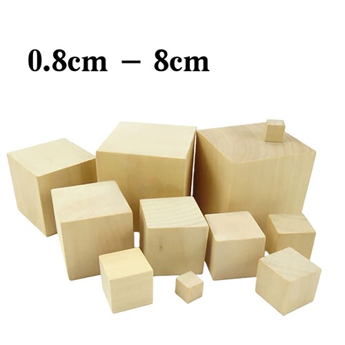 Natural wooden blocks cubes - natural,