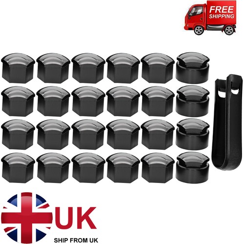 24x 17mm black - wheel, nut