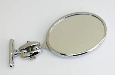 Vintage / Classic Car Desmo Style Oval "A" Post Chrome Door Mirror