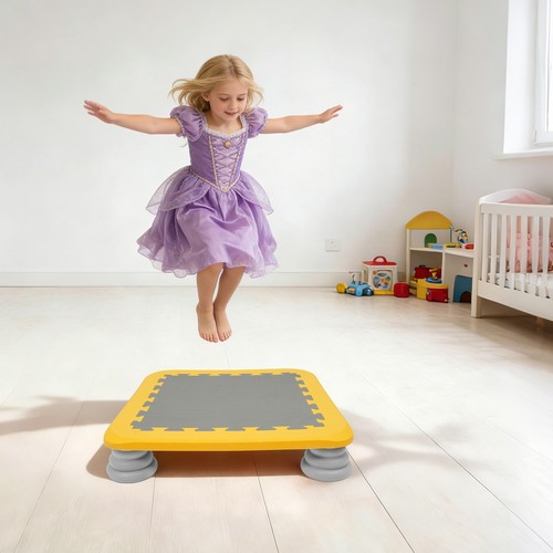 Kids trampoline bouncing - kids',