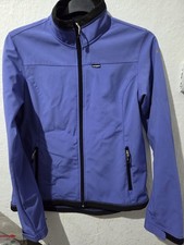 Icepeak Size 14 Blue Womens Softshell Jacket Full Zip Pockets Outdoors Hiking