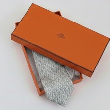Hermes Tie Blue Yellow