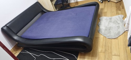 Modern designer leather bed - designer, bed.