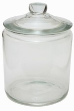 LARGE 6L GLASS BISCOTTI JAR /