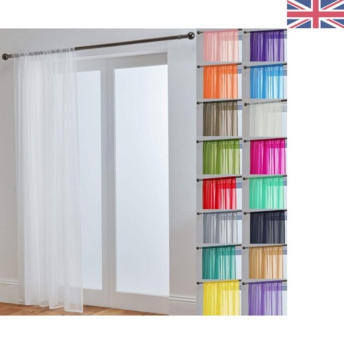 Elegant white voile - 58",