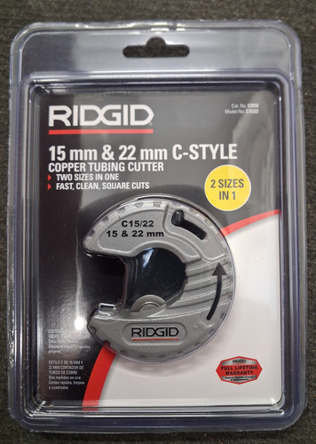 Ridgid 57018 c15 style - c15/22, c-style