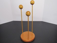 Rare Antique Oak Wooden Wig