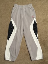 Air Jordan 4 IV Flight Jogger, Sweatpants, Wide Leg Cement Size M Fleece