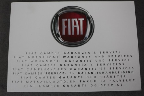 Fiat camper service book - fiat,