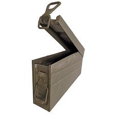 Genuine German Army Surplus Military Ammo Box Ammunition Metal Tool Storage Used