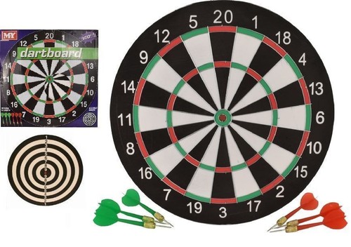 Dart board double sided - 17",