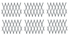 Grey Plastic Garden Trellis PVC Expanding Plants Wall Fence Panel 6ft x 40cm x6