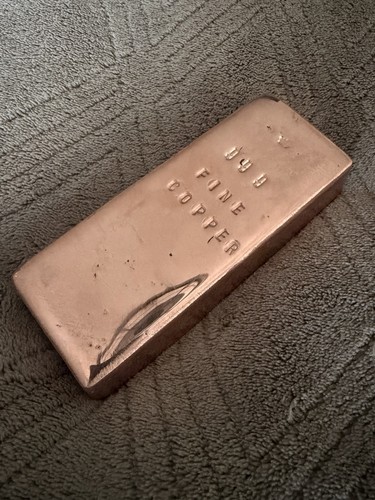 2kg copper bullion bar - 2kg,