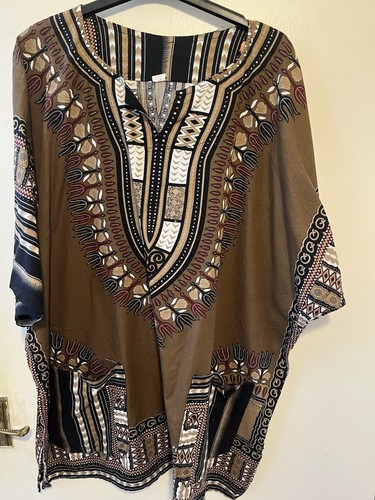 Unisex african print dashiki - african,