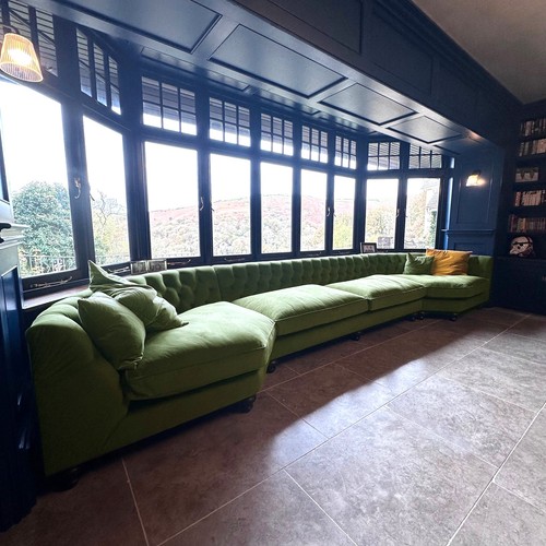 Bespoke ruffle blue green - bespoke,