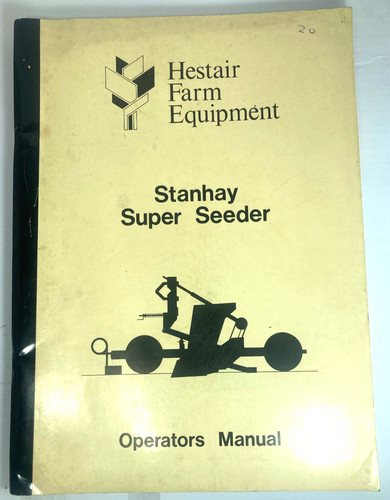 Stanhay super seeder operators - super,