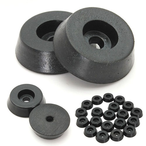 Black 40pcs rubber table - black, 20/40pcs